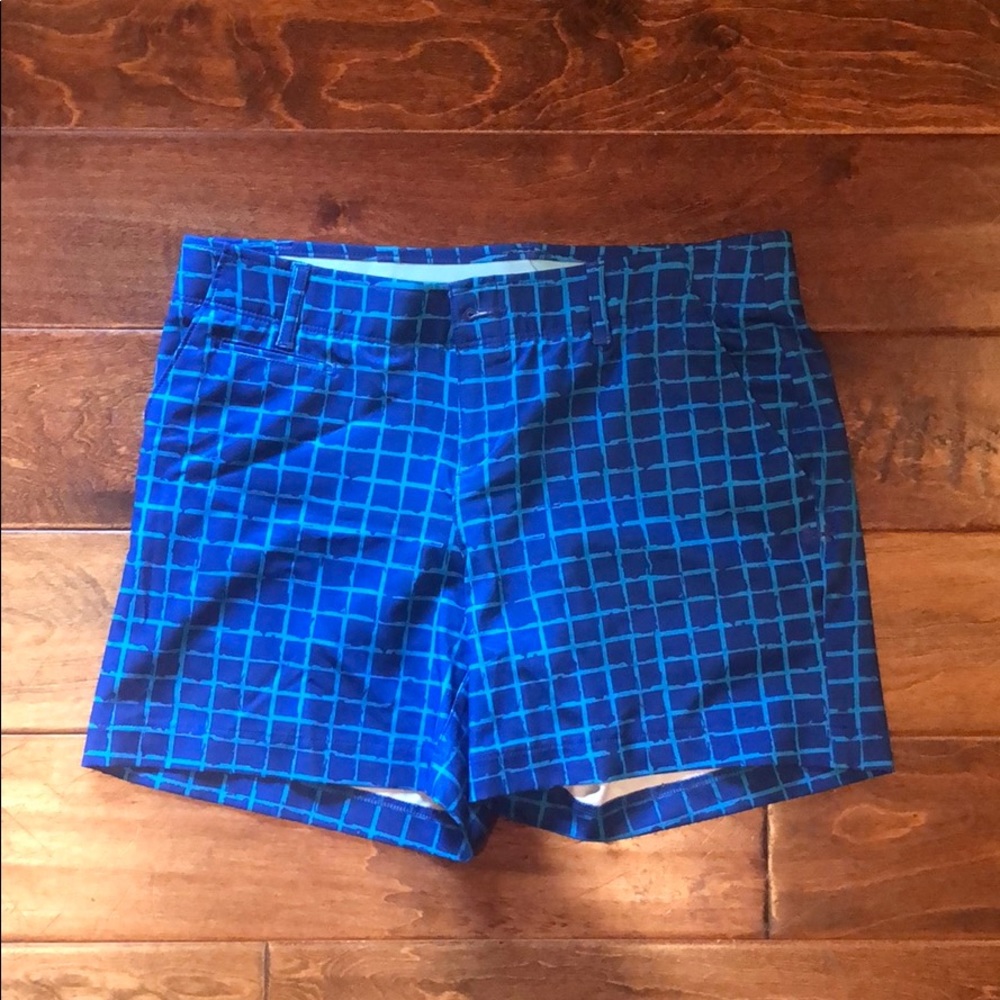 Under Armour Golf Shorts (Dark and Light Blue)